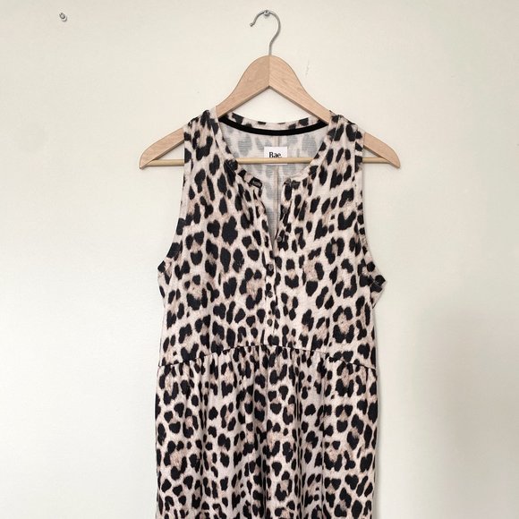 Bae the Label Leopard Print Maternity & Nursing Dress - Picture 1 of 5